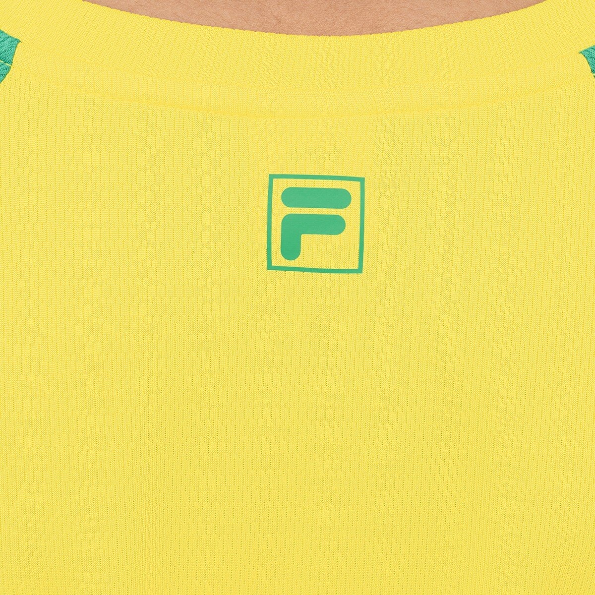 Fila 兒童足球短袖套組 黃/藍 XS