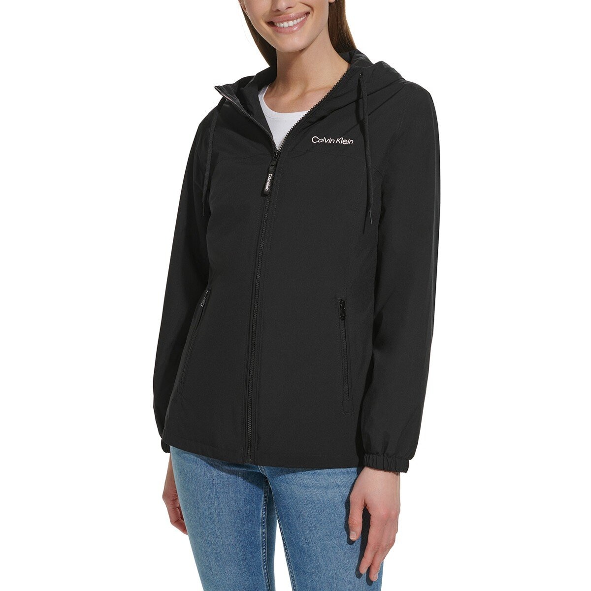 Calvin Klein 女防風連帽外套