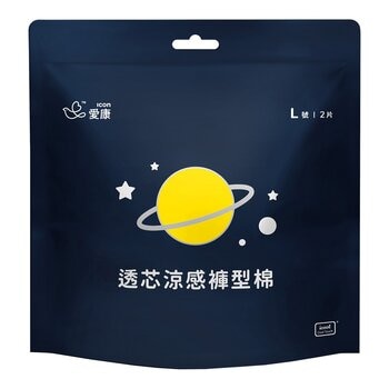 愛康 透芯涼感褲型棉 L 號 12包 X 24片