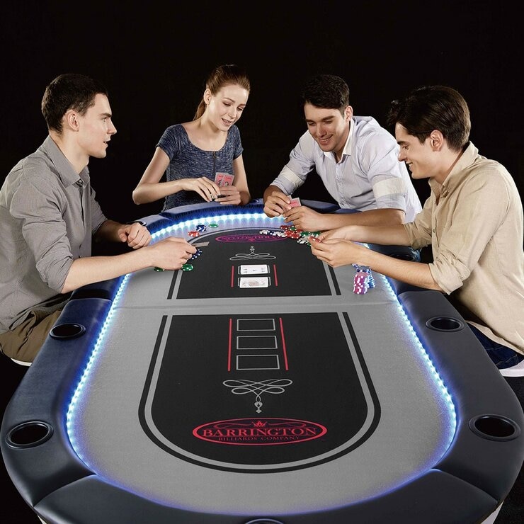 Barrington 10人撲克桌 含LED燈