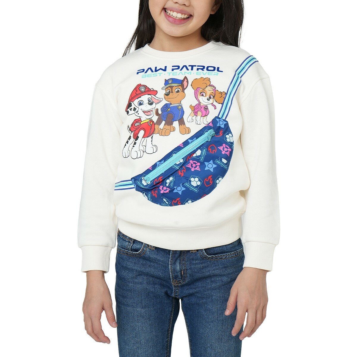 Licensed 卡通授權兒童長袖刷毛上衣 附小包 PAW Patrol 7T