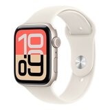 Apple Watch SE 3 GPS 44公釐 星光色鋁金屬錶殼 附星光色運動型錶帶 M/L