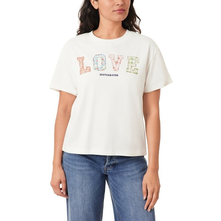 Scotch & Soda 女圓領短袖上衣