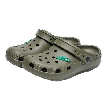 母子鱷魚 兩穿洞洞鞋 橄欖