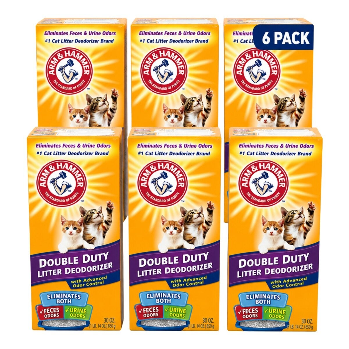 ARM & HAMMER 貓砂除臭粉 1.2公斤X 6入 ARM & HAMMER 貓砂除臭粉 1.2公斤X 6入