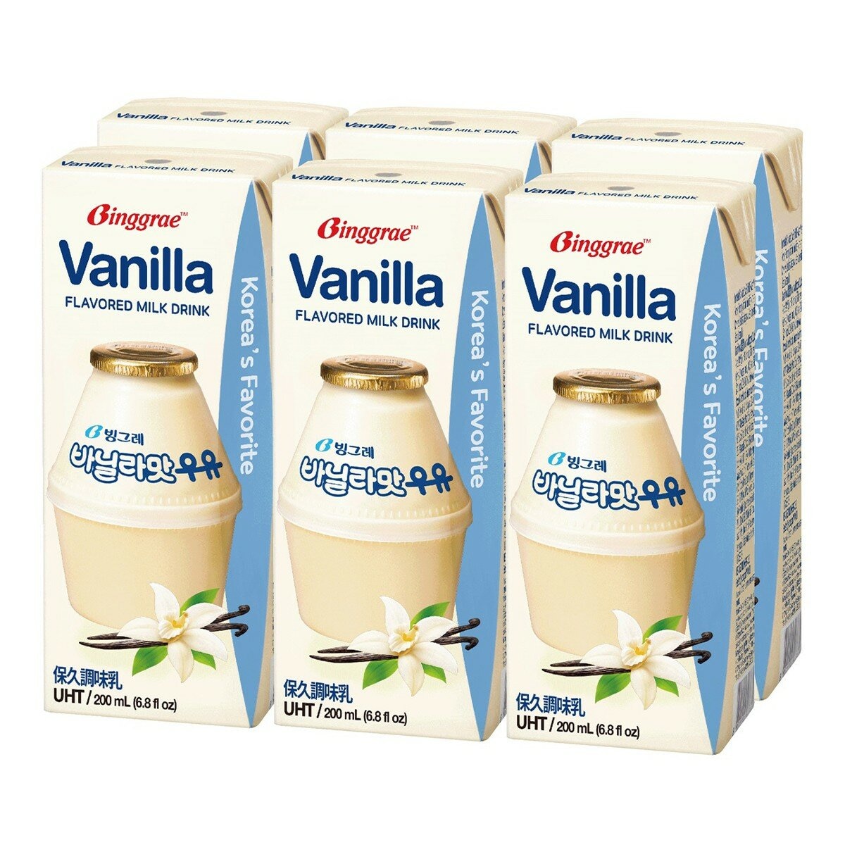 Binggrae 香草牛奶 保久調味乳 200毫升 X 24入