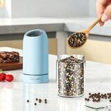Circle Joy 不鏽鋼電動調味料研磨機 2件組 淺藍 Circle Joy 不鏽鋼電動調味料研磨機 2件組 淺藍