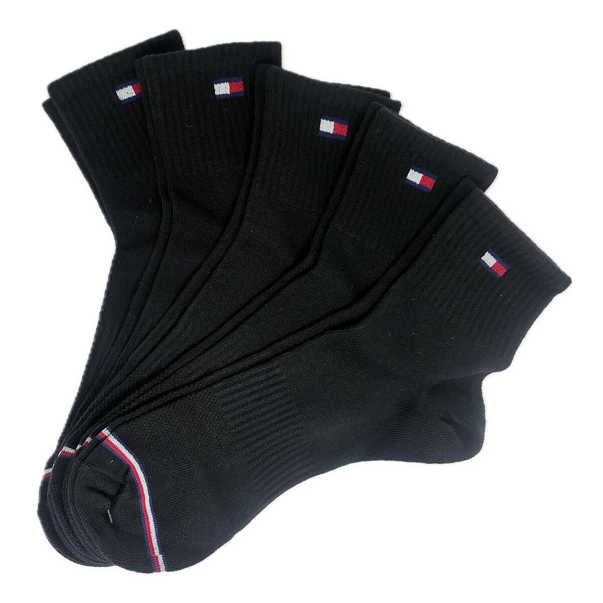 Tommy Hilfiger 男襪 5入 黑