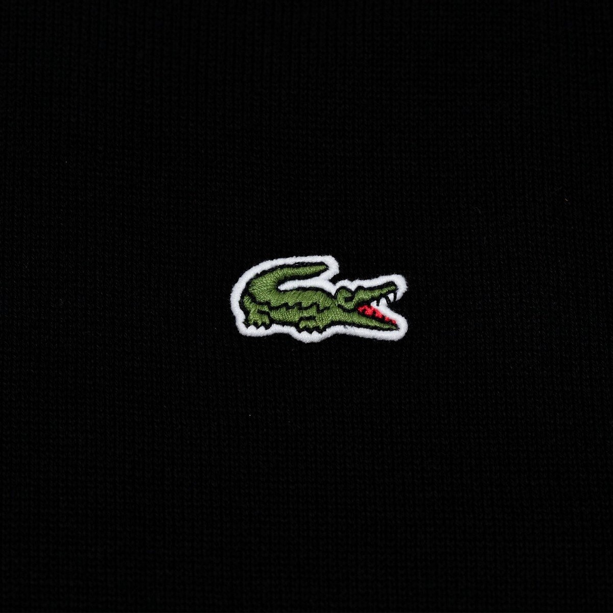 Lacoste 男圓領毛衣 黑