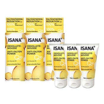 ISANA Q10 彈潤頸部緊實霜 50毫升 X 3入