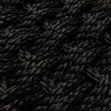 Korhani Studio 編織質感地墊 60公分 X 90公分 X 1.8公分 黑