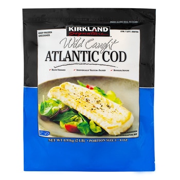 Kirkland Signature 科克蘭 冷凍野生大西洋鱈魚 0.91公斤 Kirkland Signature 科克蘭 冷凍野生大西洋鱈魚 0.91公斤