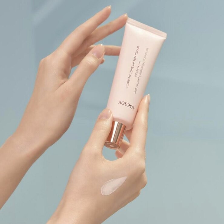 AGE20's 清透光潤色素顏霜 50毫升 X 2入 SPF50+/PA++++