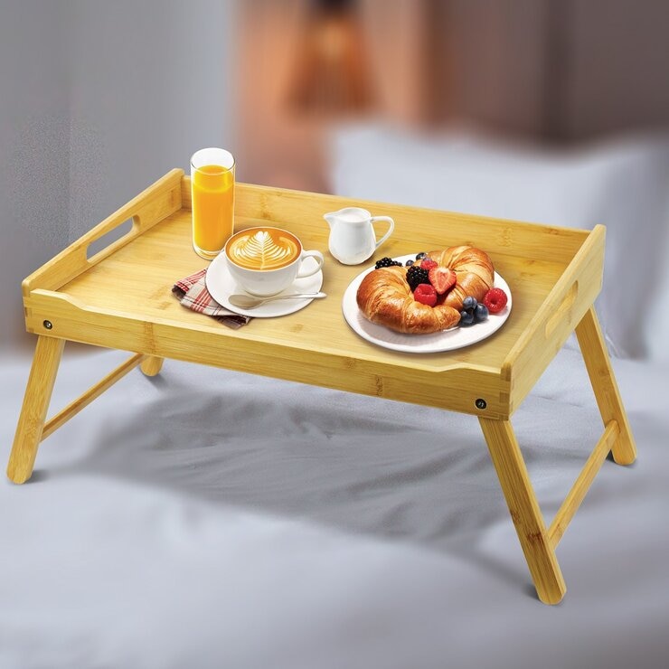 Carrara 竹製多功能摺疊桌 / 床用桌