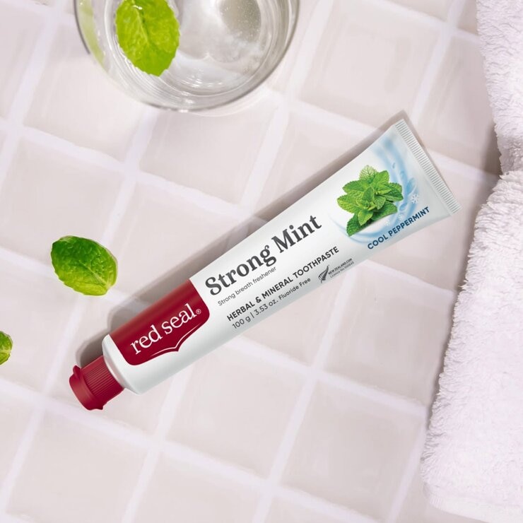 紅印 擊漬淨白勁涼牙膏 100公克 X 6入