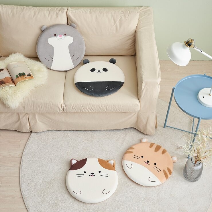 Dorothy & Theo 動物坐墊 2入組 40公分 X 40公分 X 4公分