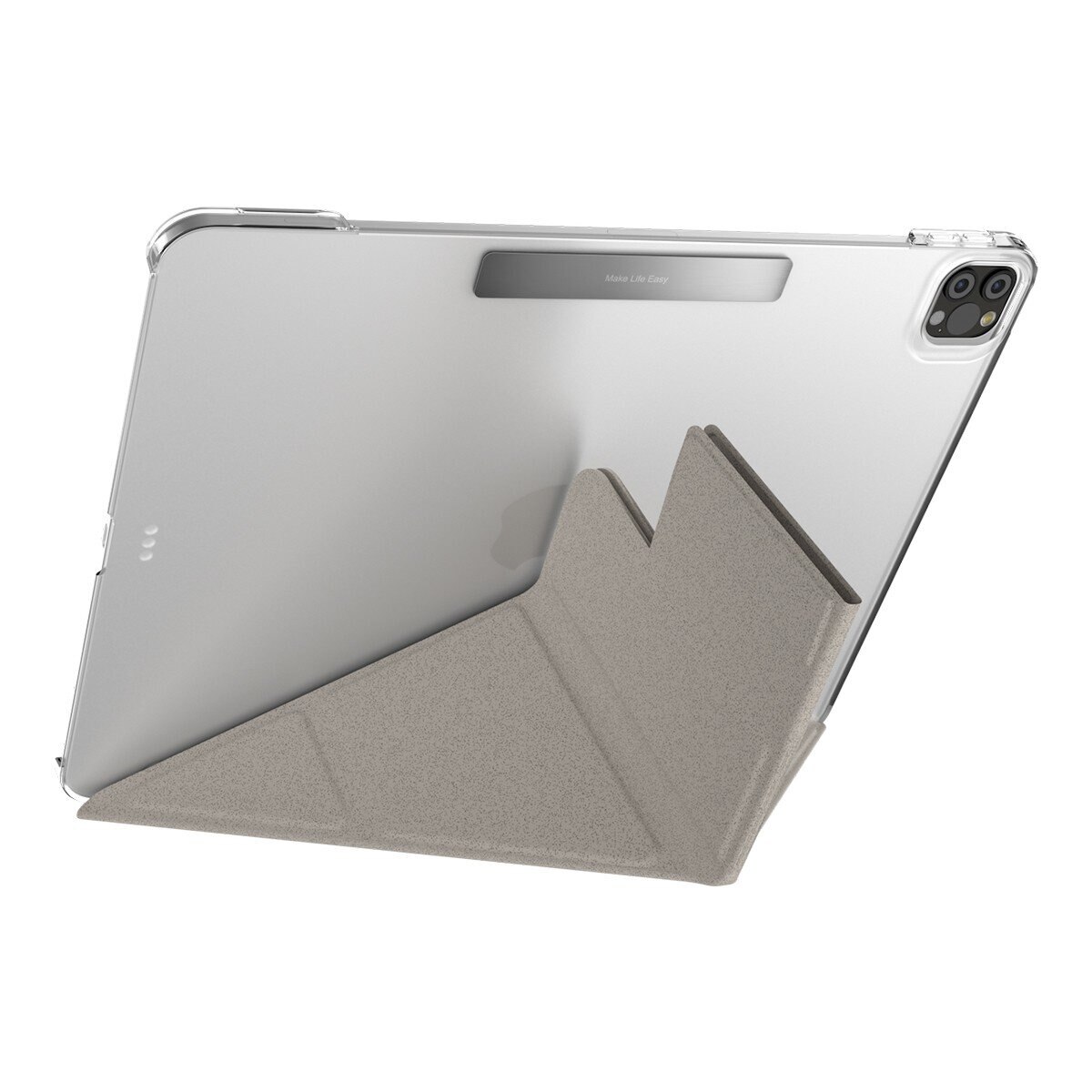 MAGEASY Facet 全方位支架透明背蓋保護套 iPad Pro 12.9吋 2022 M2 - 2018 阿拉斯加藍