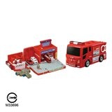 Tomica 變形消防局 / 加油站 附1台小車 / 3歲以上