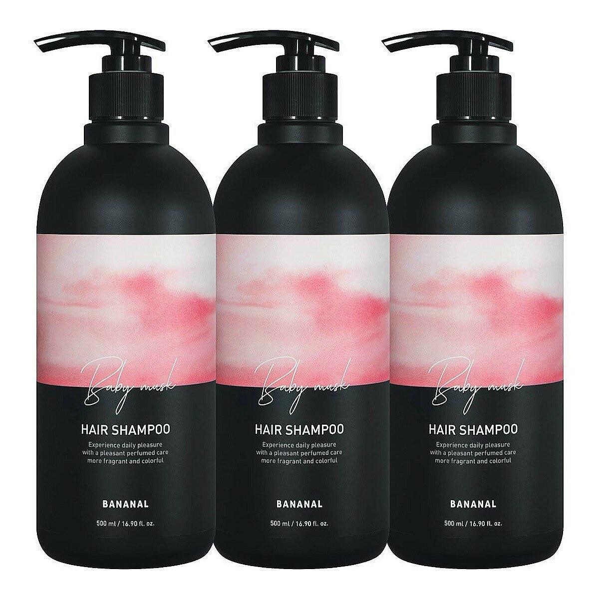 Bananal 胺基酸洗髮精 嬰兒麝香 500毫升 X 3入