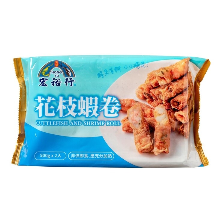 宏裕行 冷凍花枝蝦捲 1公斤 Hongyu Frozen Cuttlefish and Shrimp Roll 1 kg-Costco