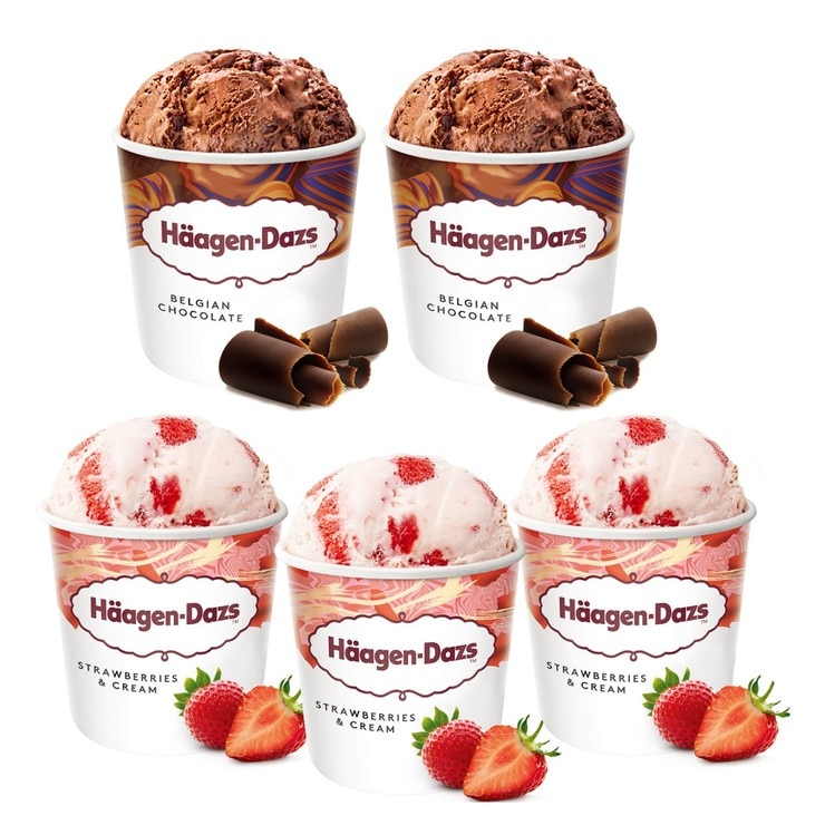 häagendazs 哈根達斯夏日果漾冰淇淋組品脫5入 häagendazs ice cream 473ml x 5ctcostco