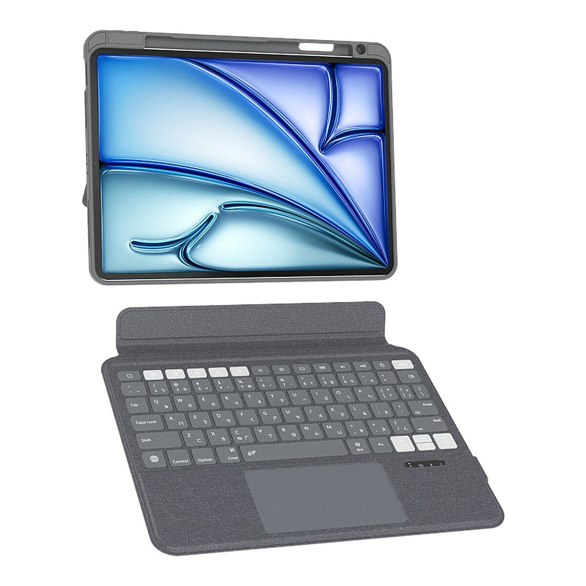 eiP Magnetix 磁吸觸控可拆式鍵盤2代 iPad Air 11吋 M2(2024)/M3(2025) & iPad pro 11吋 1-4代