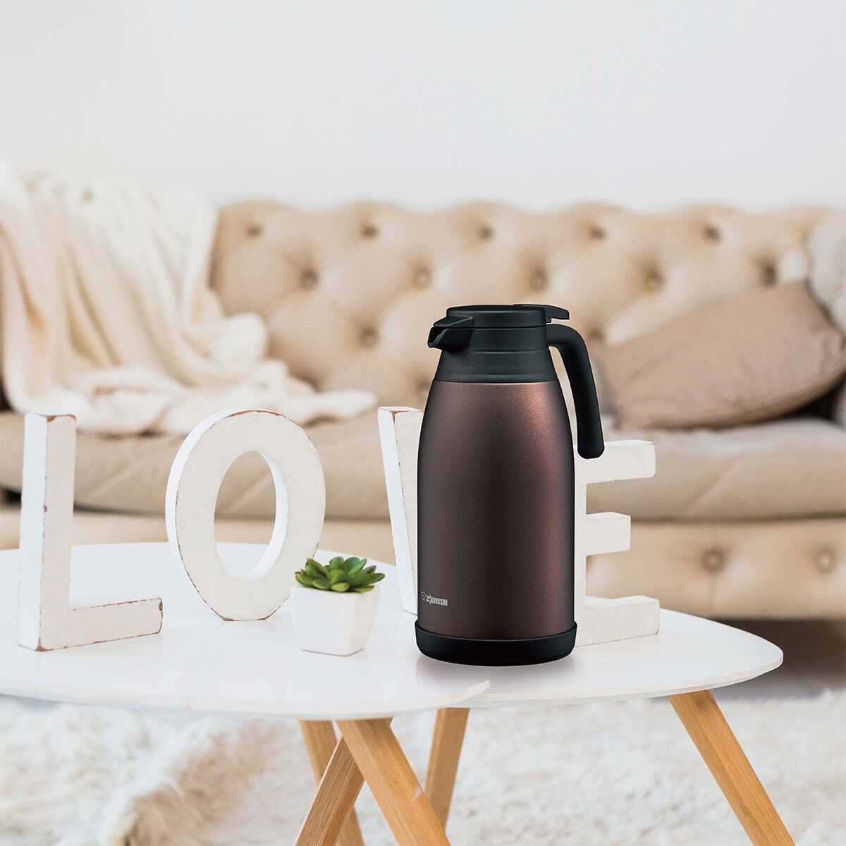 象印 不鏽鋼真空保溫壺 1.9公升 SH-RA19 深棕色