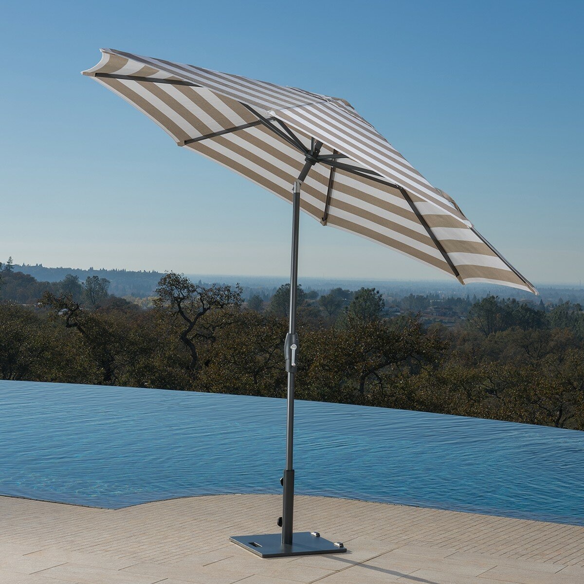 Sunvilla 10呎 戶外遮陽傘 米色條紋