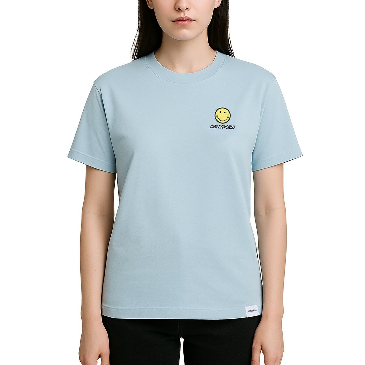 Smiley World 女短袖圓領上衣