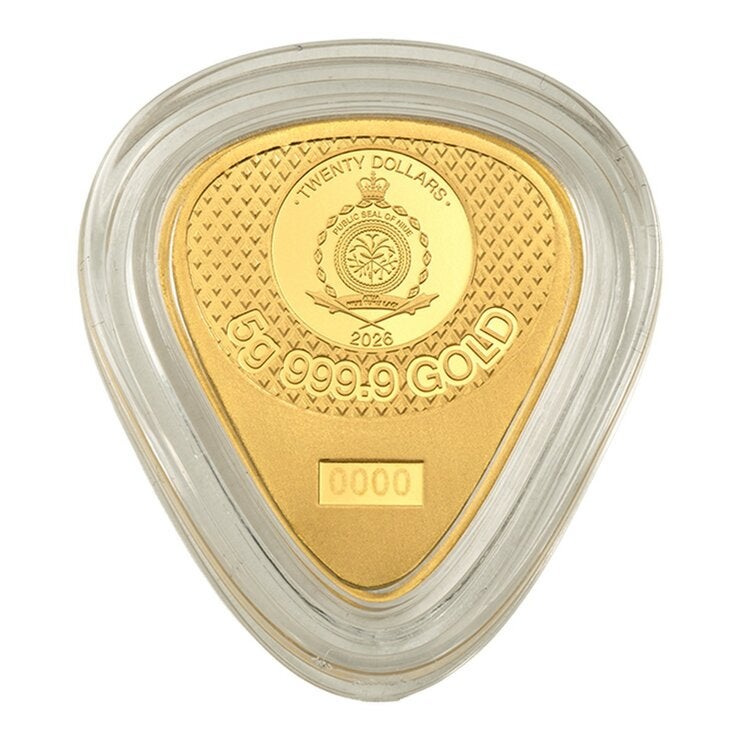PAMP Fender 吉他 80週年紀念黃金吉他撥片幣 999.9純金 5公克