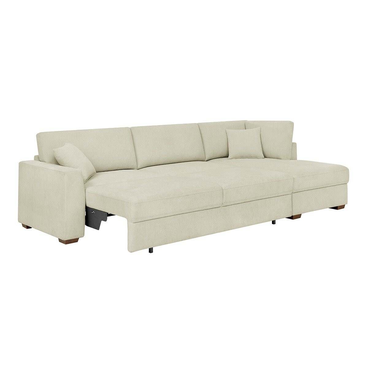 Thomasville L型布面沙發床 淺米色 Thomasville L型布面沙發床 淺米色