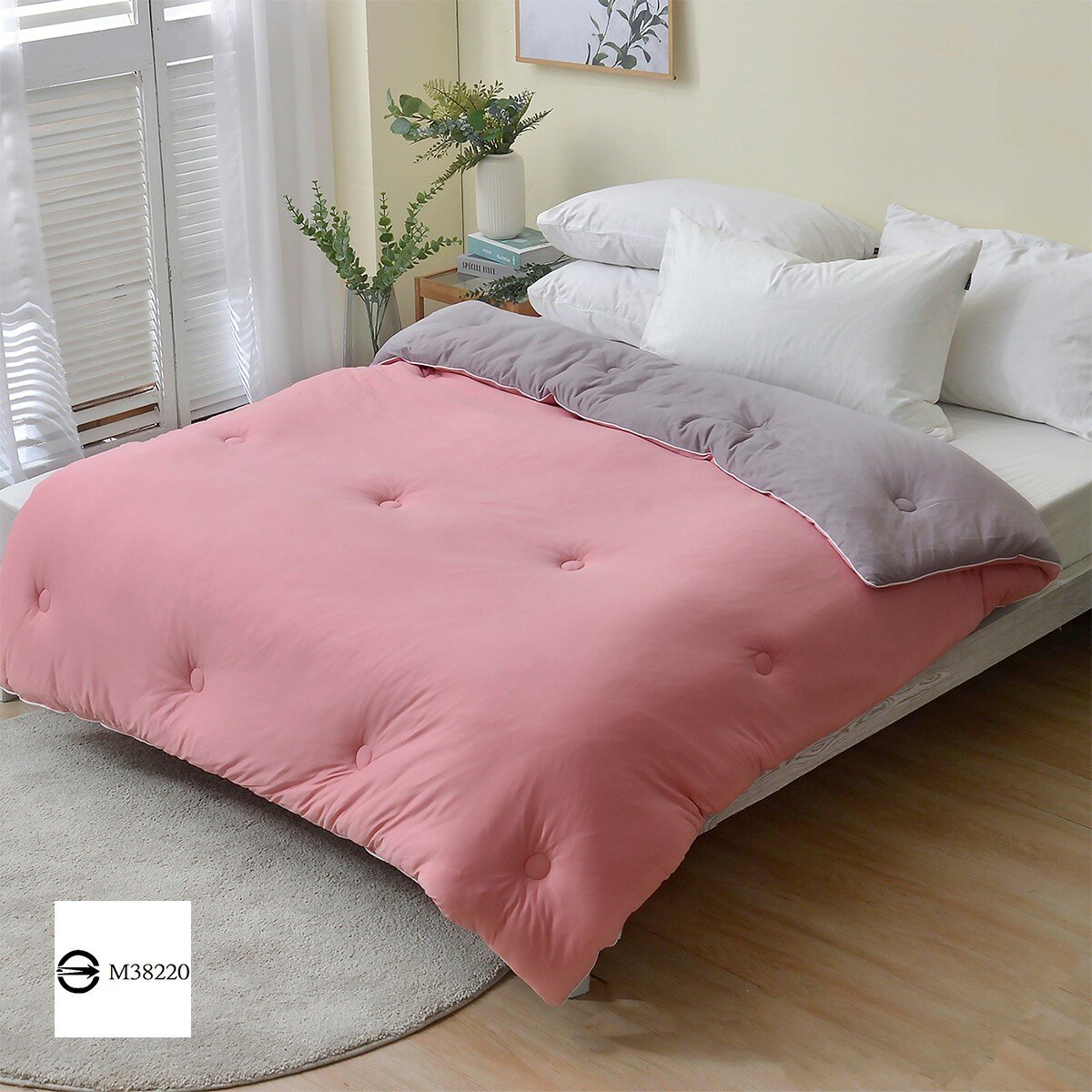 La Belle 雙人可水洗針織雲朵抱抱被 180公分 X 210公分 粉