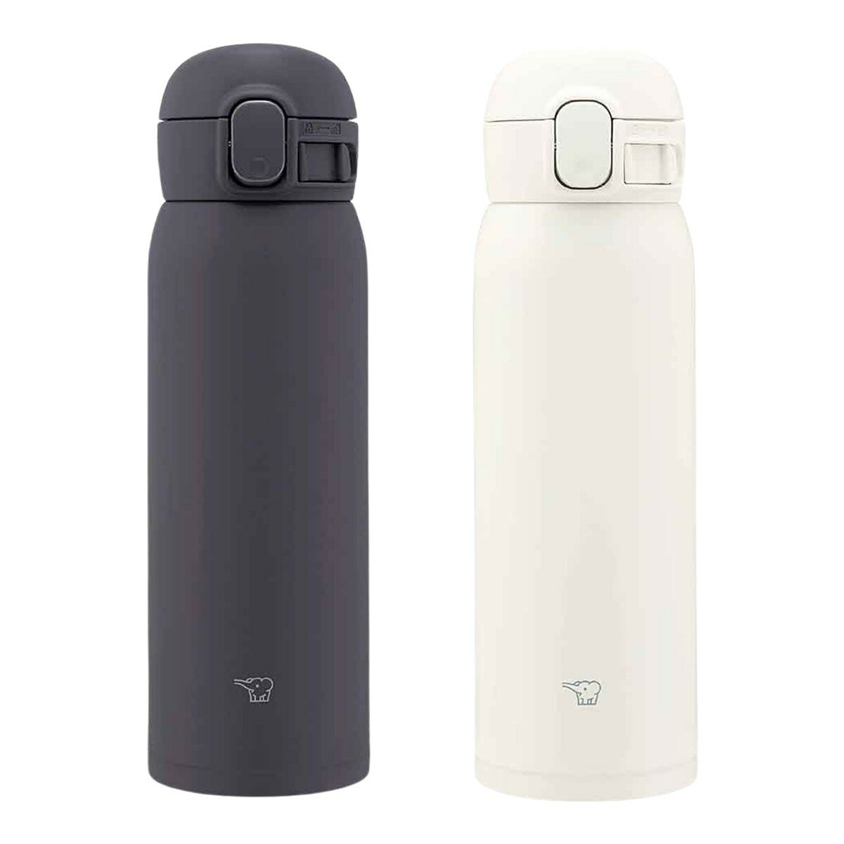 象印 不鏽鋼保冷保溫杯 480毫升 X 2件組 SM-WS48 消光黑+霧光白