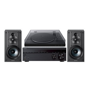 Sony 無線藍牙黑膠唱盤音響組 STR-DH590+SS-CS5+PS-LX310BT