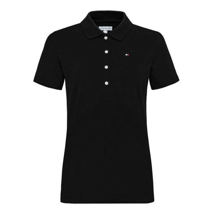 Tommy Hilfiger 女短袖Polo衫 黑 Tommy Hilfiger 女短袖Polo衫 黑