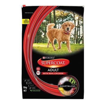SUPERCOAT 斯博康 成犬雞肉消化保健配方乾狗糧 18公斤 SUPERCOAT 斯博康 成犬雞肉消化保健配方乾狗糧 18公斤