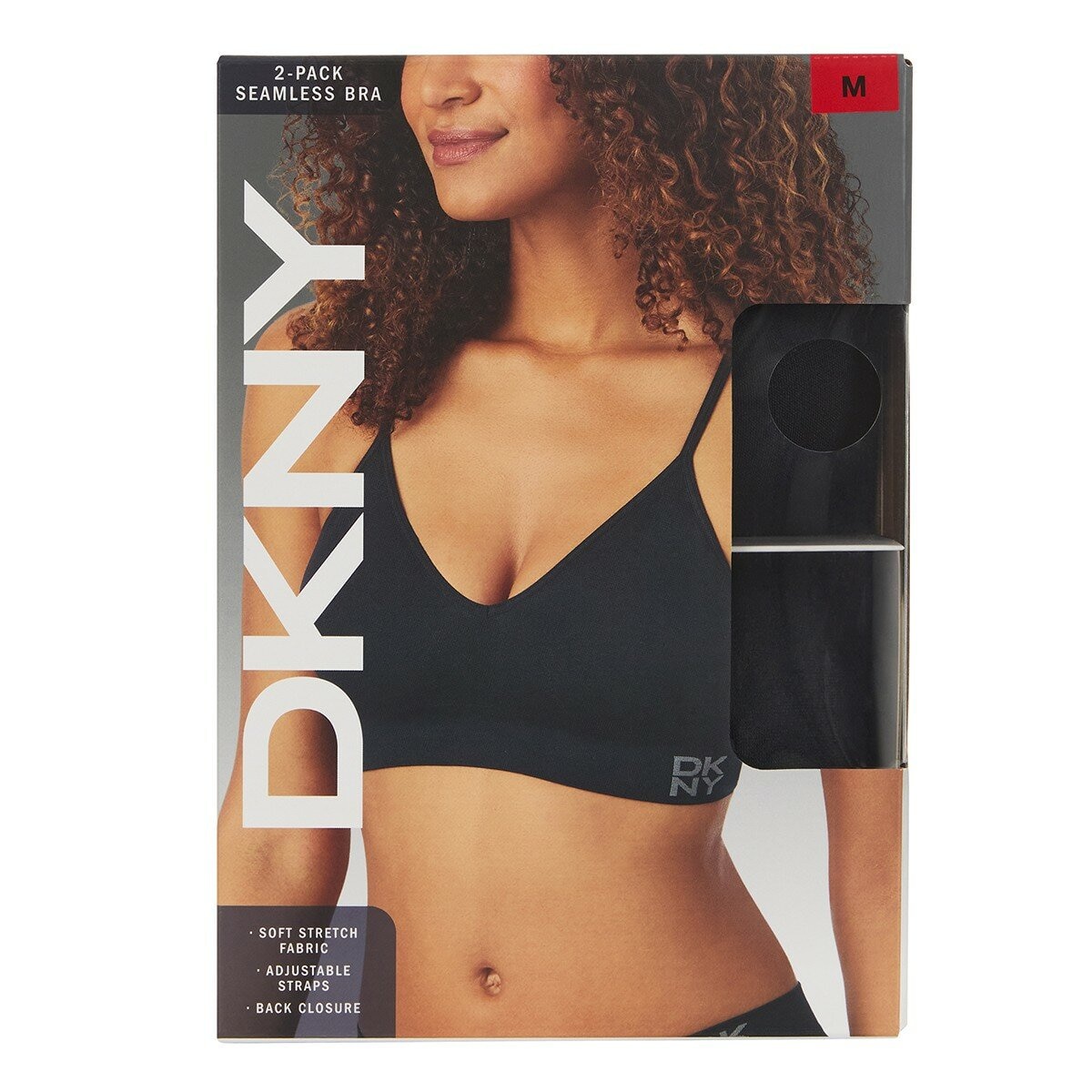 DKNY 女無鋼圈內衣兩入組 黑/黑 S