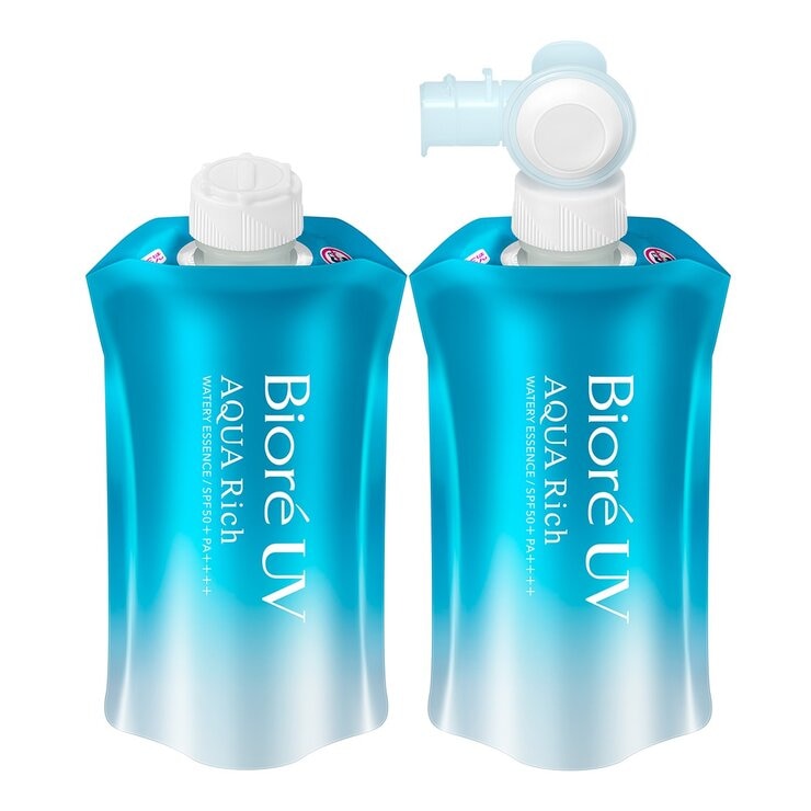 Biore UV 含水防曬保濕水凝乳樂易包 120公克 + 補充包 120公克