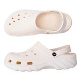 母子鱷魚 水陸雙色洞洞鞋 米白