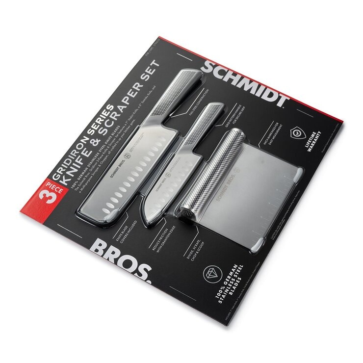 Schmidt Bros. 不鏽鋼刀具 & 刮刀 3件組