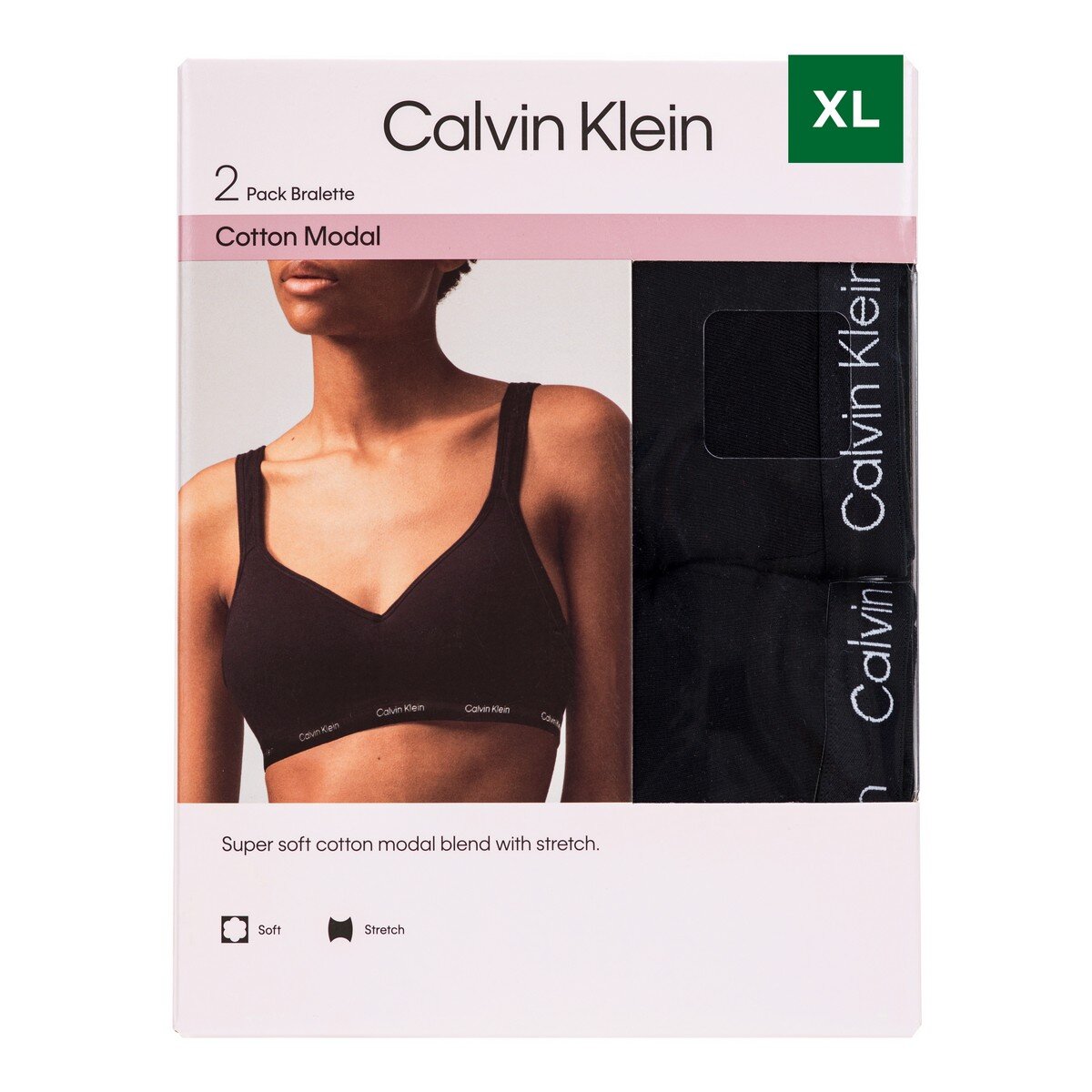 Calvin Klein 女無鋼圈內衣兩入組 XL