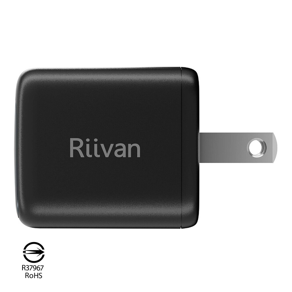 Riivan 45W GaN 氮化鎵迷你電源供應器2入組 黑