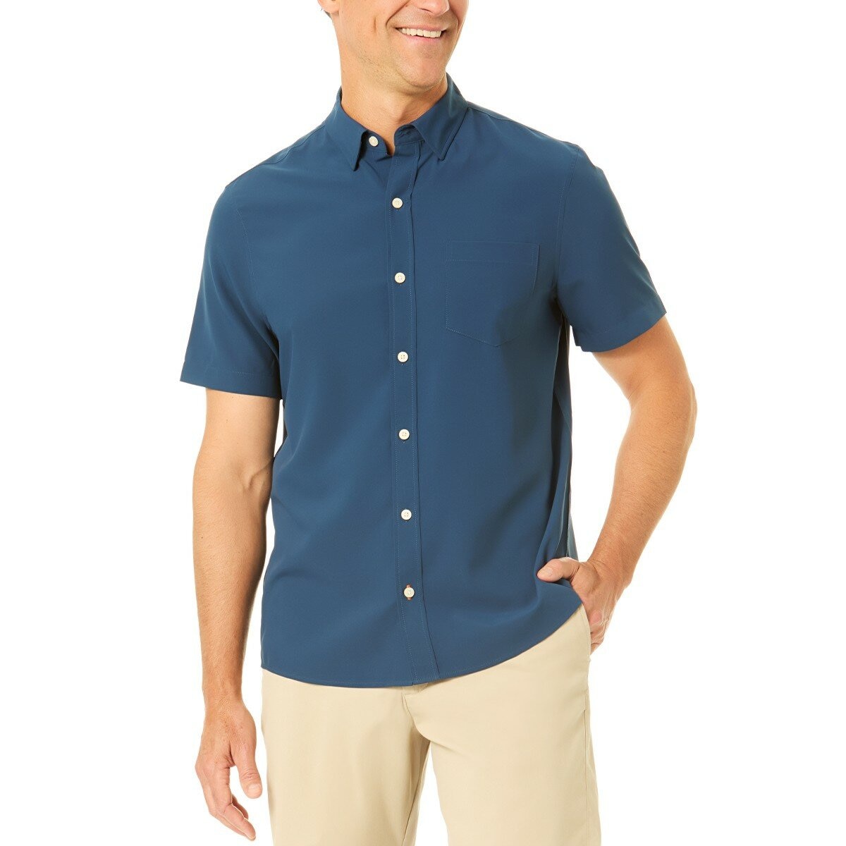 Tailor Vintage Baju Kaos Lengan Pendek Pria Biru Gelap M