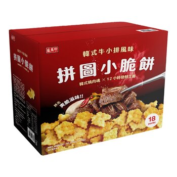 盛香珍 拼圖小脆餅 韓式牛小排風味 1170公克