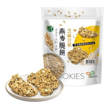 口福不淺 高蛋白高鈣多纖燕麥脆餅 芝麻豆奶味 88公克 X 6入 口福不淺 高蛋白高鈣多纖燕麥脆餅 芝麻豆奶味 88公克 X 6入