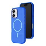 犀牛盾 iPhone 16 Plus JellyTint MagSafe 兼容 半透明有色手機殼 + 9H 抗藍光鋼化玻璃保護貼 激光藍