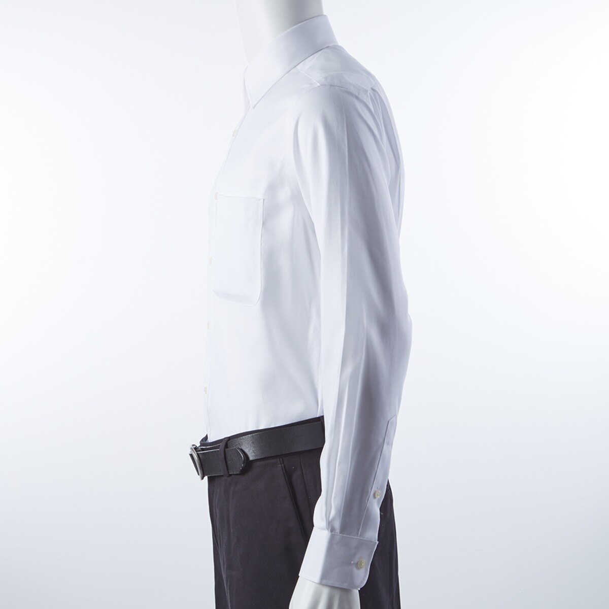 Kirkland Signature 科克蘭 男長袖標準領免燙襯衫 白色 領圍 16吋 X 袖長 32/33吋