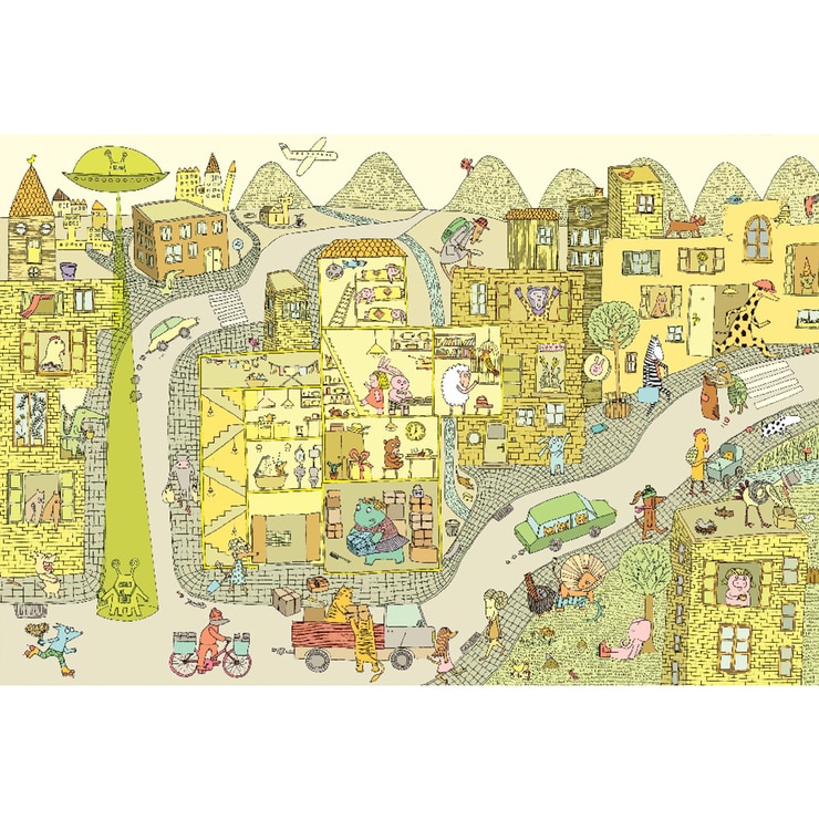 奇幻小鎮大發現：【無字繪本視覺思考學習套組】(全三冊)(附贈0~9歲分齡導讀學習手冊)