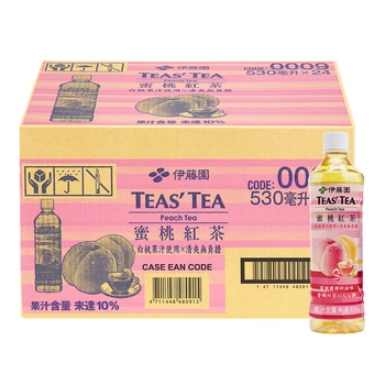 Ito-En 伊藤園 TEAS'TEA 蜜桃紅茶 530毫升 X 24瓶 Ito-En 伊藤園 TEAS'TEA 蜜桃紅茶 530毫升 X 24瓶