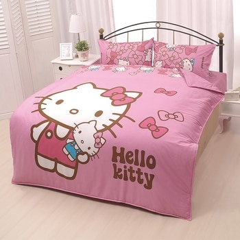 Hello Kitty 我的娃娃 雙人兩用被床包4件組 152x190 公分 Hello Kitty 我的娃娃 雙人兩用被床包4件組 152x190 公分